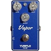 YUMFLO VAPOR Guitar Delay Pedal, Warm Echo for Driven Tones | Warm tape-style repeats for clean, overdriven, and distorted guitar tones; 25-450ms delay, True Bypass, and FX loop use.