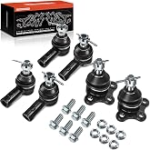 A-Premium 6Pcs Front Suspension Kit | Front Upper Ball Joint, Inner Outer Tie Rod End, Fits Honda Passport 1996-1997, Acura SLX, Isuzu Rodeo, Trooper, VehiCROSS