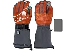 Minthouz Heated Gloves for Men Women, Rechargeable Heated Gloves, Touchscreen Waterproof Electric Hand Warmers for Winter Out