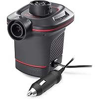 Intex Quick-Fill DC Electric Air Pump, Max. Air Flow 21.2Cfm