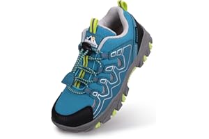 Eggseed Boys Girls Hiking Trail Shoes Waterproof Slip Resistant Outdoor Trekking Walking Running Sneakers(Little/Big Kids)