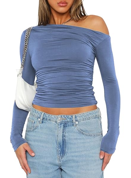 MISAKIA OFF LONG SLEEVE TOP THE SHOULDER FOR...