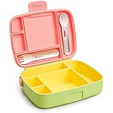 Munchkin® Lunch™ Bento Box for Kids, Includes Utensils, Yellow