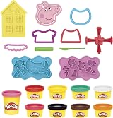 Play-Doh Peppa Pig Stylin Set with 9 Cans 57g Pink 28g Each 11 Accessories view 3
