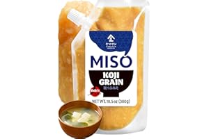 YAMASAN KYOTO UJI Japanese Koji Grain Miso, Rich Aroma, A Perfect Balance of Savory, Salty and a Little Sweet, Great for Miso Soup and Various Dishes, Non-GMO, No-MSG, Made in Japan 10.5oz(300g)