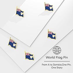 Anguilla Flag Lapel Pin - Enamel Metal National