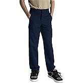 Dickies Boy's Flexwaist Flat Front Straight Leg School Uniform Pants – Adjustable Uniform Trousers for Schoolwear