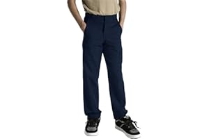 Dickies Boys' Flex Waist Flat Front Pants