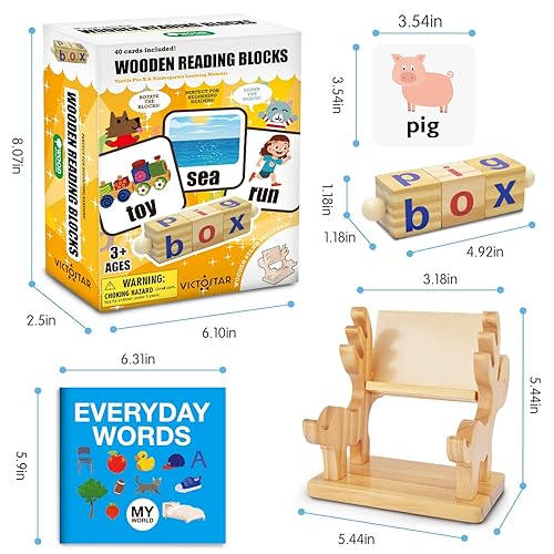 Wooden CVC Word Spelling Game - Montessori Learning Toys For Preschool Kids