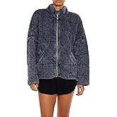 Forever 21 womens Quilted Zip-up Jacket