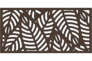 BARRETTE OUTDOOR LIVING 2'x4' Sanibel Decorative Screen, Umber