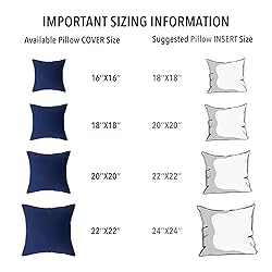 Oubonun 16 x 16 Pillow Inserts (Set of 2) - Throw