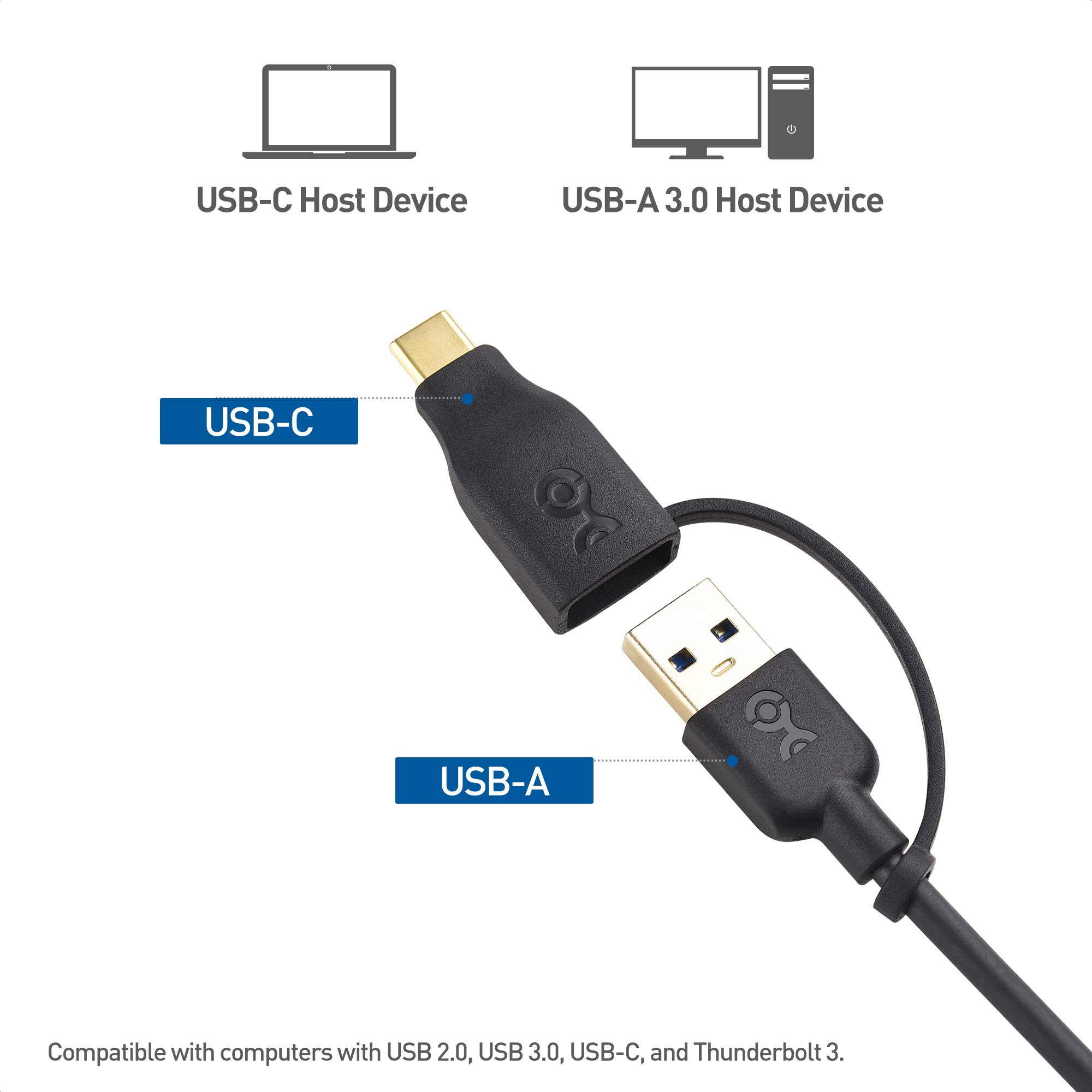 Cable Matters USB C to 2.5 Gigabit Ethernet Adapter, USB to 2.5 Gb Ethernet Adapter, NOT Compatible with M2 Macs, USBA/USBC to RJ45 for 2500Mbps, Compatible with Thunderbolt 4 / USB4