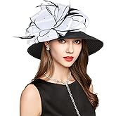 Bucket Hats for Women Ladies Girls, Autumn Winter Sun Hats, Fascinator Hat for Derby Kentucky Church Tea Party Bridal