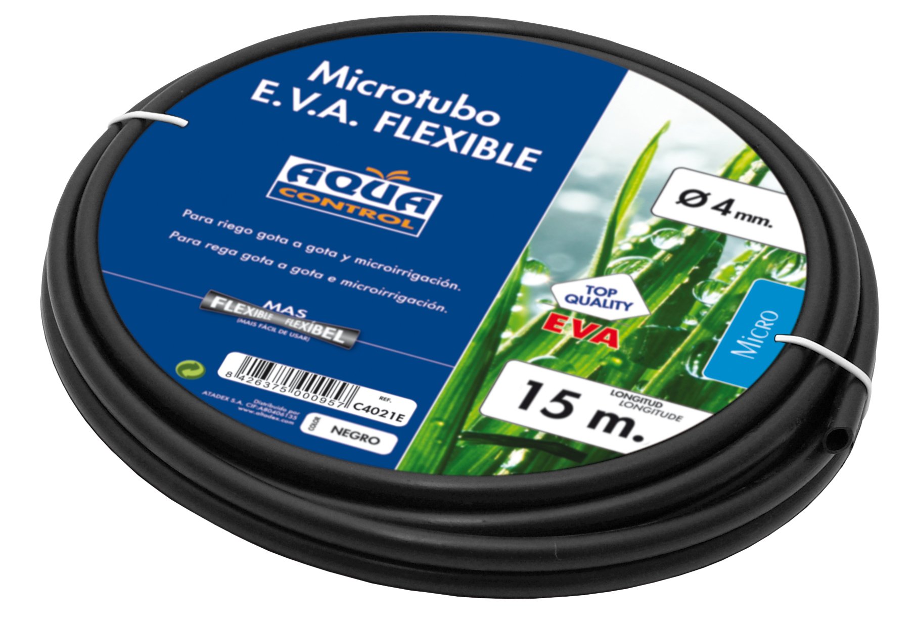 AQUA CONTROL c4021e – 15 M Roll of microtubo 4 mm Flexible, for Drip