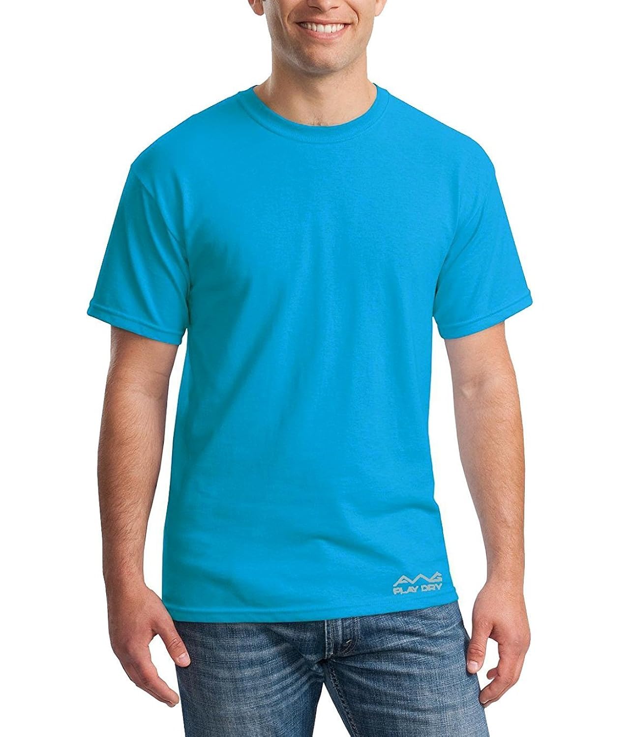 awg - all weather gear men's polyester half sleeve combo of 3 t-shirt