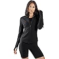 90 Degree By Reflex Womens High Neck Ribbed Performance Spring Jacket with Thumbholes