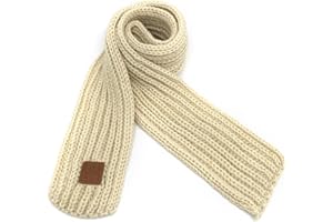 BEARUN Kids Knit Scarf Winter Fashion Solid Color Toddler Baby Scarves Wrap Neck Warmer