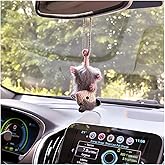 Possum Car Charm - 2024 New Opossum Gifts Rearview Mirror Accessory Swinging Car Ornament, Cute Car Mirror Aesthetic Decor Hanging Pendant Accessories Things, Cool Car Dashboard Decorations (Down)