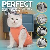 Avont Cat Recovery Suit Post Surgery Coral Size S view 4