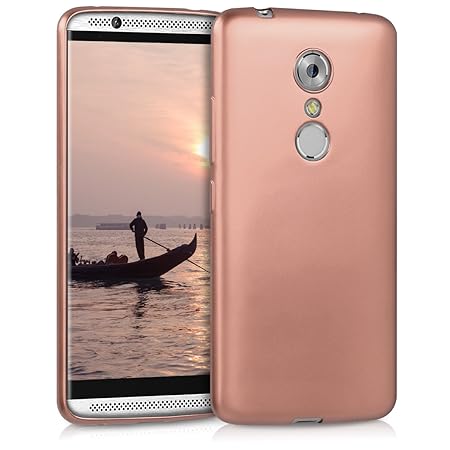 kwmobile ZTE Axon 7 Hülle - Handyhülle für ZTE Axon 7 - Handy Case in Metallic Rosegold