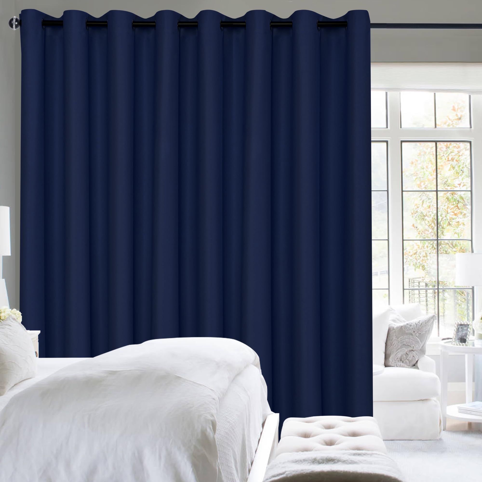 Hiasan Room Divider Blackout Curtains,Extra Wide