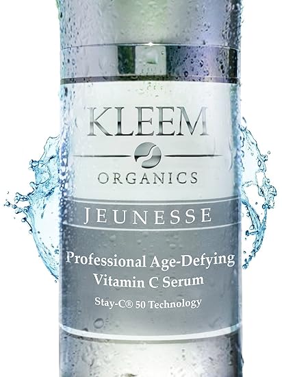 Organic Vitamin C Serum für Ihr Gesicht - Vitamin C 20% & Hyaluronsäure Anti Aging Straffendes Serum die Reduziert Fältchen u