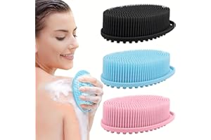 1pc Silicone Body Scrubber, Exfoliating Soft Loofah, Scrubber Fit for Sensitive and All Kinds of Skin