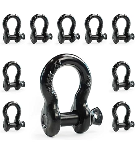 MarineNow US Type 316 Stainless Steel Bow Shackle With Over Size Screw