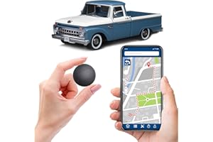 ROCKDONKY 【2025 New】 Mini GPS Tracker for Vehicles No Subscription Required/No Monthly Fee Car GPS Tracker Portable Real Time Magnetic GPS Tracking Device Full Global Coverage