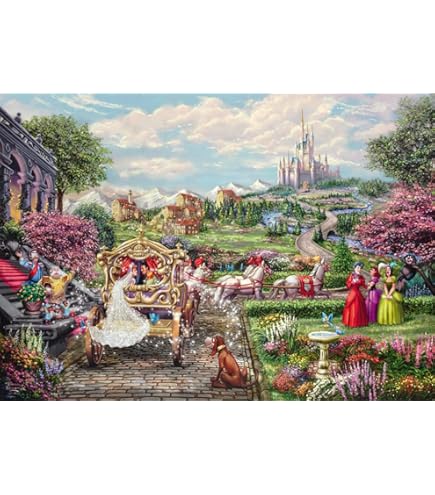 Amazon.com: Schmidt | Thomas Kinkade: Disney Cinderella - 1,000