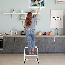 SOLADDER 1-Step Ladder Folding Step Stool with