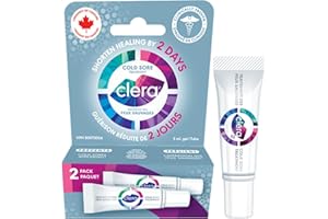 Clera Cold Sore Treatment Cream, Clinically Proven to Heal in 2 Days - Twin Pack
