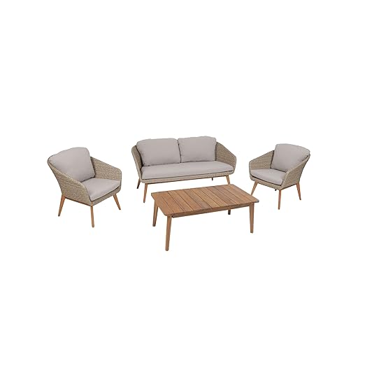 Greemotion Salon De Jardin Murcia 4 Pièces Ensemble De