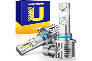 Ursprung 9006 Bulb, HB4 9006 Fog Light Bulbs 600% Brightness, 6500K Cool White, 1:1 Size 9006 Low Beam Bulbs, Plug-N-Play, Pack of 2