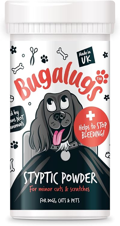 BUGALUGS Styptic Powder 50g for Pets Stops Bleeding Fast