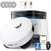 Lefant Robot Vacuum and Mop, 12000Pa Suction,Multifunctional Dock with Hot Water Self-Cleaning&amp;Drying, Obstacle Avoidance,90-Day Self-Emptying, 5G WiFi Alexa/APP/iWatch Control, M3