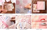 Draupnir Pink Cute Kawaii Scrapbook Kit 348pcs A6 Grid Notebook 256 pages view 4