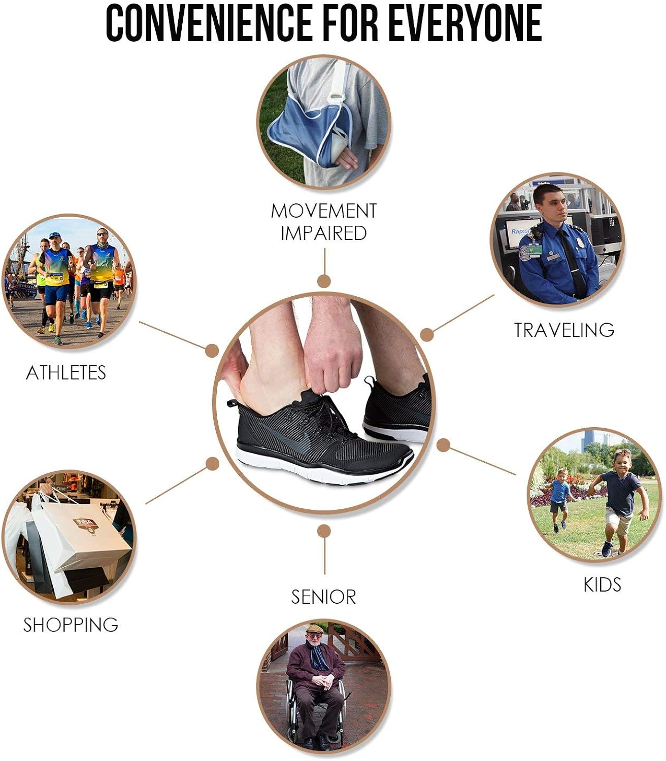 The Original Stretchlace | Elastic Shoe Laces | Flat Stretch Shoelaces: Shoes