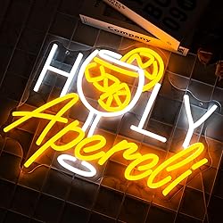 NINSNINT Holy Aperoli Neon Sign, Aperol Spritz Neon
