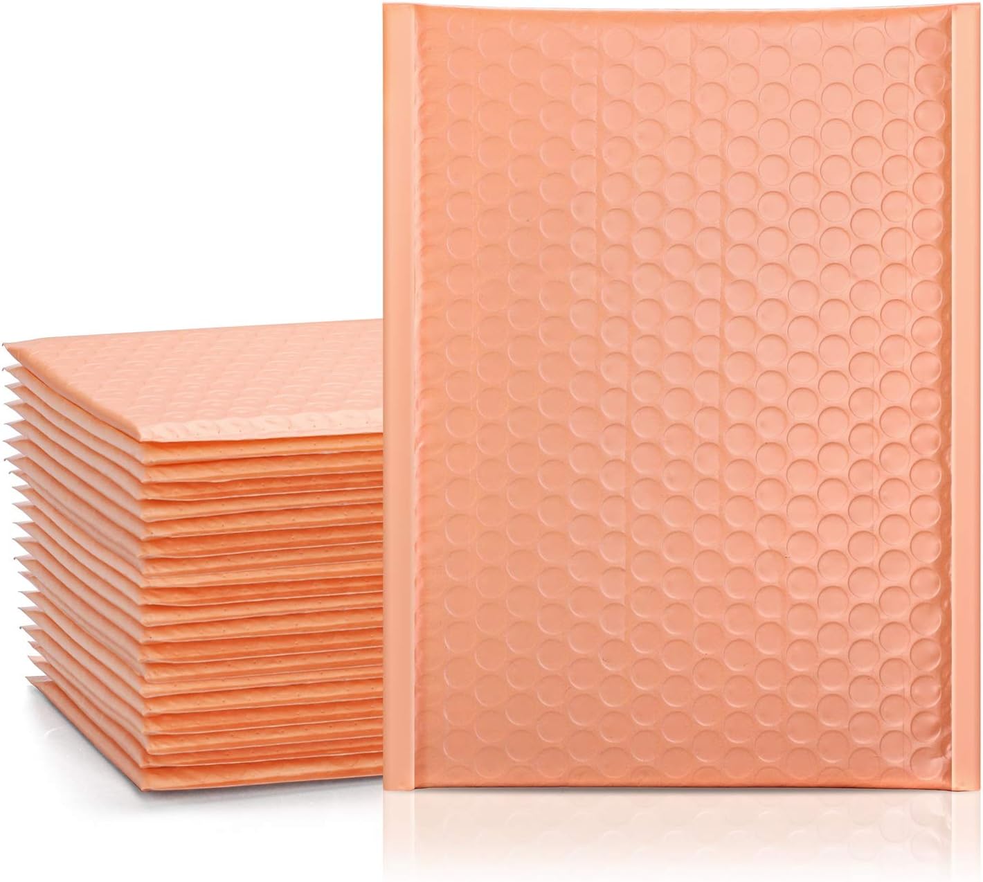 Metronic 25pcs Poly Bubble Mailers 6x10 Inch Padded Envelopes #0 Bubble Lined Poly Mailer Self Seal Peach Quartz : Office Products