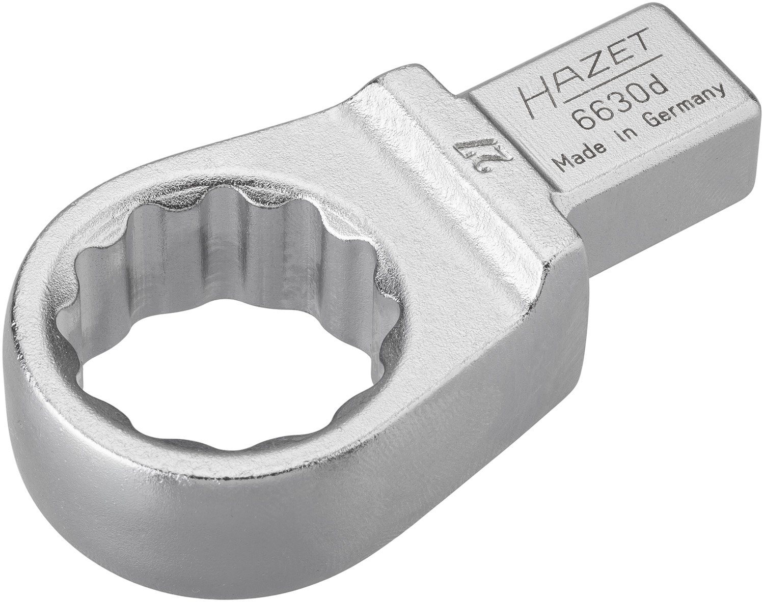 HAZET 6630D-27 76.8 mm 12-Point Traction Profile Insert Box-End Wrench - Chrome-Plated — image 1
