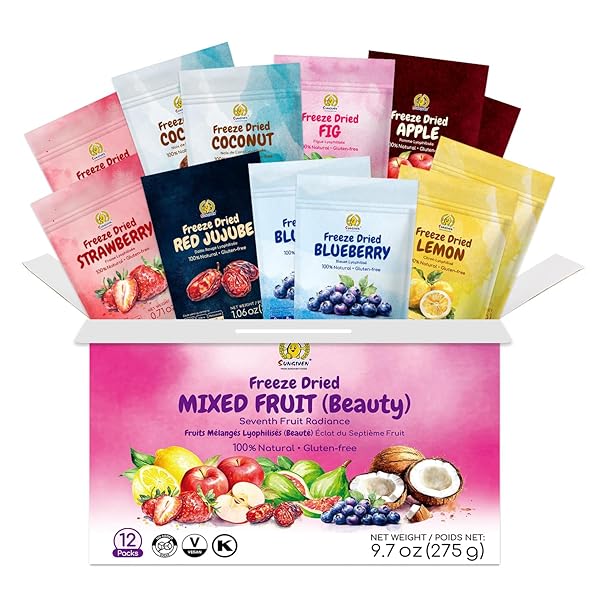 SUNGIVEN FREEZE DRIED FRUIT MIXED FOR BEAUTY, VARIETY...