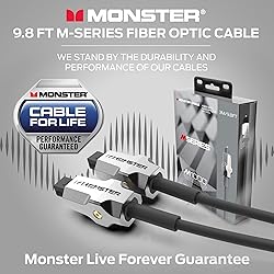 Monster M-Series 1000 Fiber Optical Audio Toslink