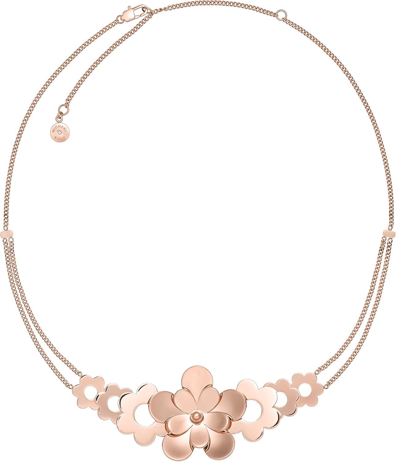 rose gold michael kors necklace