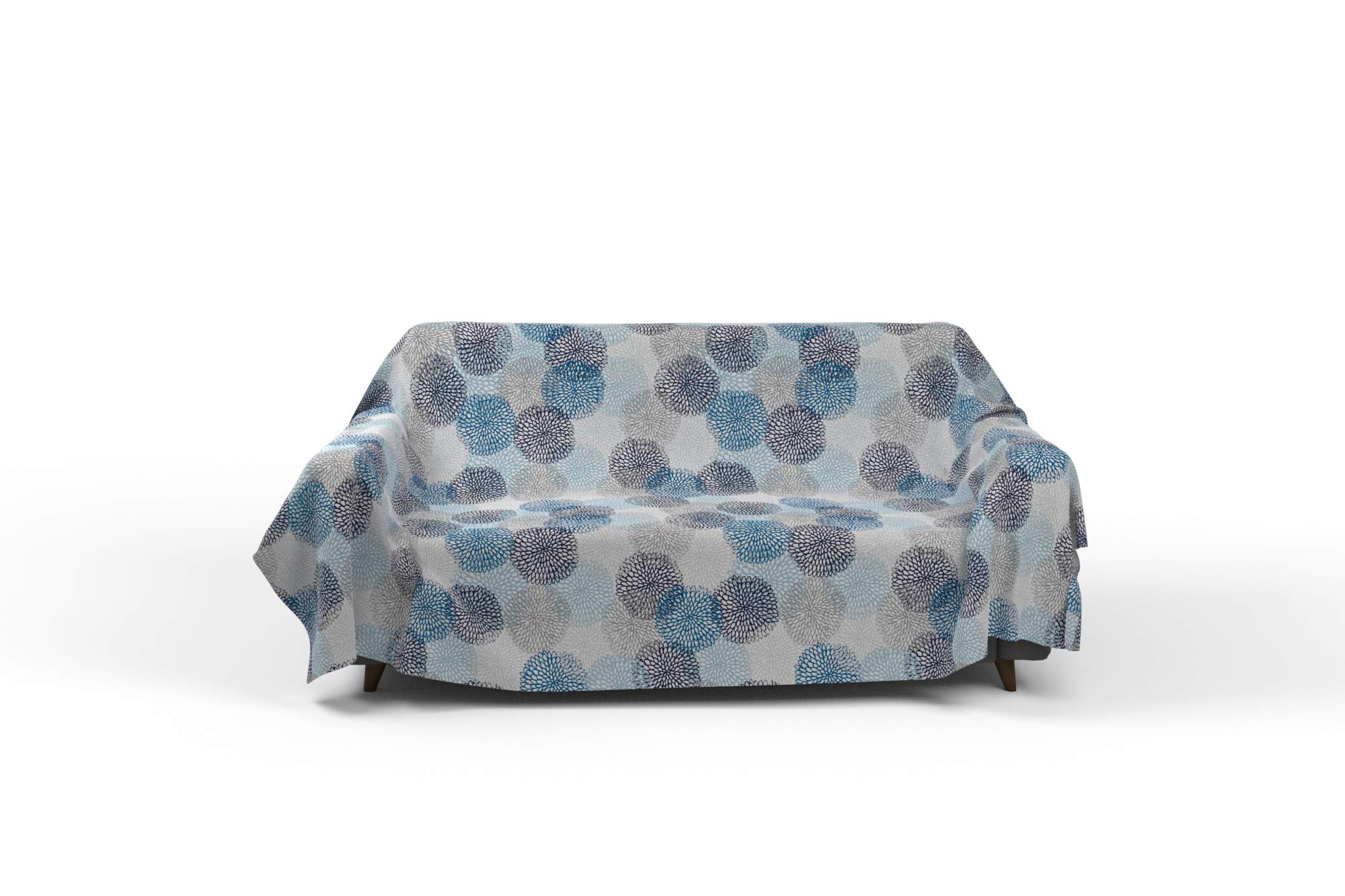 Italian Bed Linen Fantasy Towel 1Pst Printed 170 x 280 cm Soffioni Blu