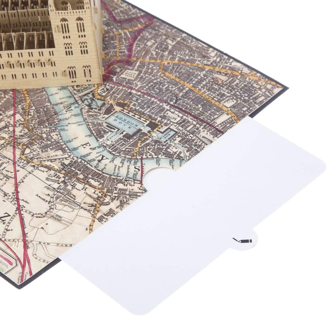 Cardology - Palace of Westminster Pop-Up Card, green|beige|yellow|brown, 15cm x 20cm - Image 5