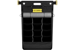 DC Cargo E-Track Hanging Trailer Organizer w/Cover - 19 in Tall x 33 in Wide - E-Track Accessories for Enclosed Trailer, Work