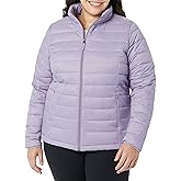 Amazon Essentials Women's Lightweight Long-Sleeve Water-Resistant Packable Puffer Jacket (Available in Plus Size)