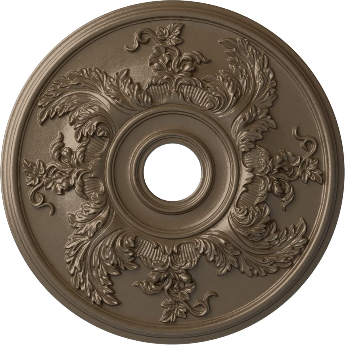 Photo 1 of Ekena Millwork CM23ACWSS Acanthus Twist Ceiling Medallion, Warm Silver